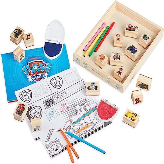 Melissa and Doug Paw Patrol Wooden Stamps Activity Set